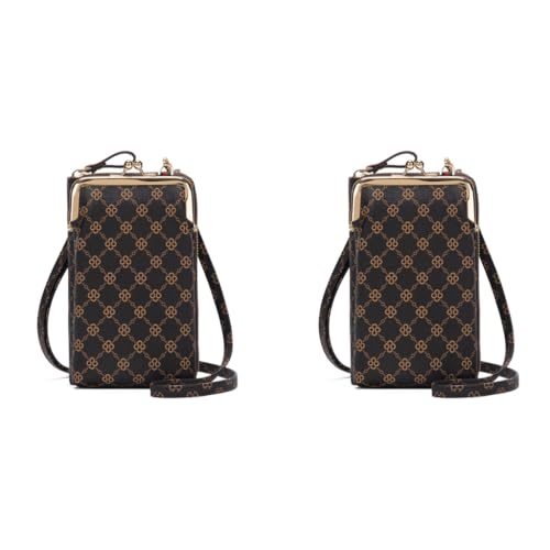 PALAY® Crossbody Phone Bag for Women Stylish PU Leather Mobile Holder Pocket Purse Wallet Pouch with Zipper Sling Mini Shoulder Brown 2PCS PALAY® Crossbody Phone Bag for Women Stylish PU Leather Mobile Holder Pocket Purse Wallet Pouch with Zipper Sling Mini Shoulder Brown 2PCS